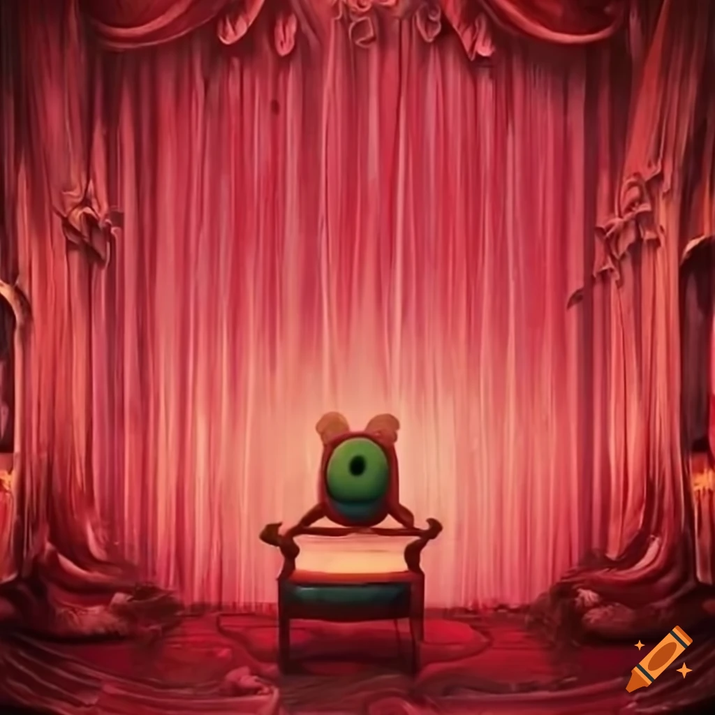 Punch and judy backdrop on Craiyon