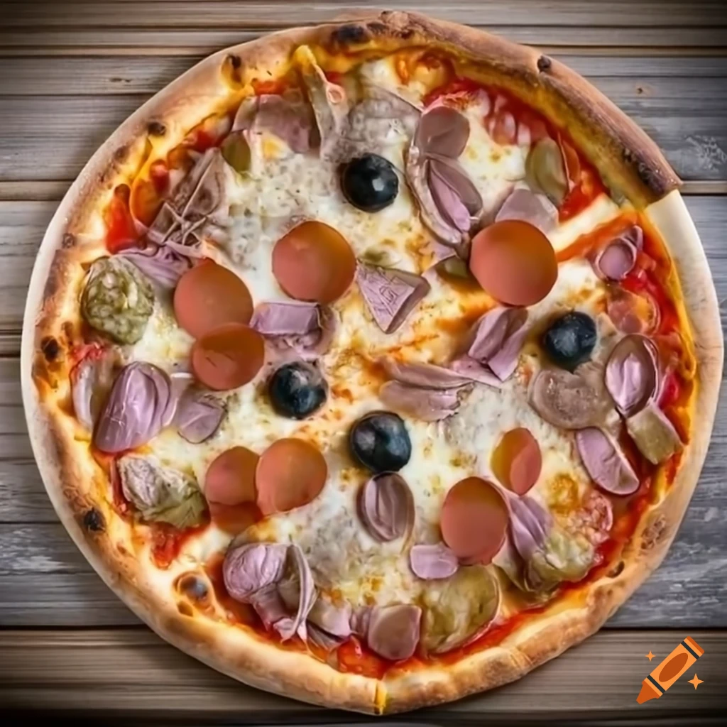 Printable pizza on Craiyon