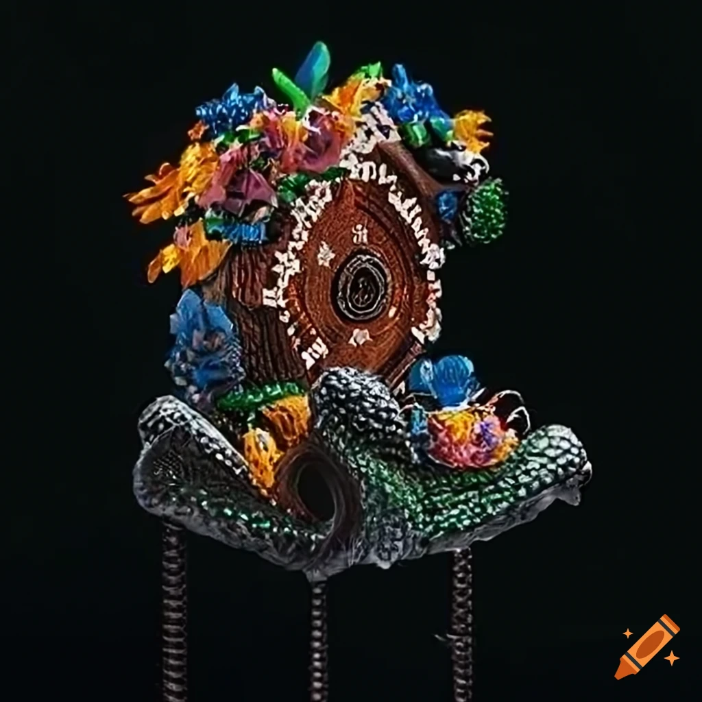 🎴forest in ‘cuckoo clock’ style, highly detailed, high definition, 👻