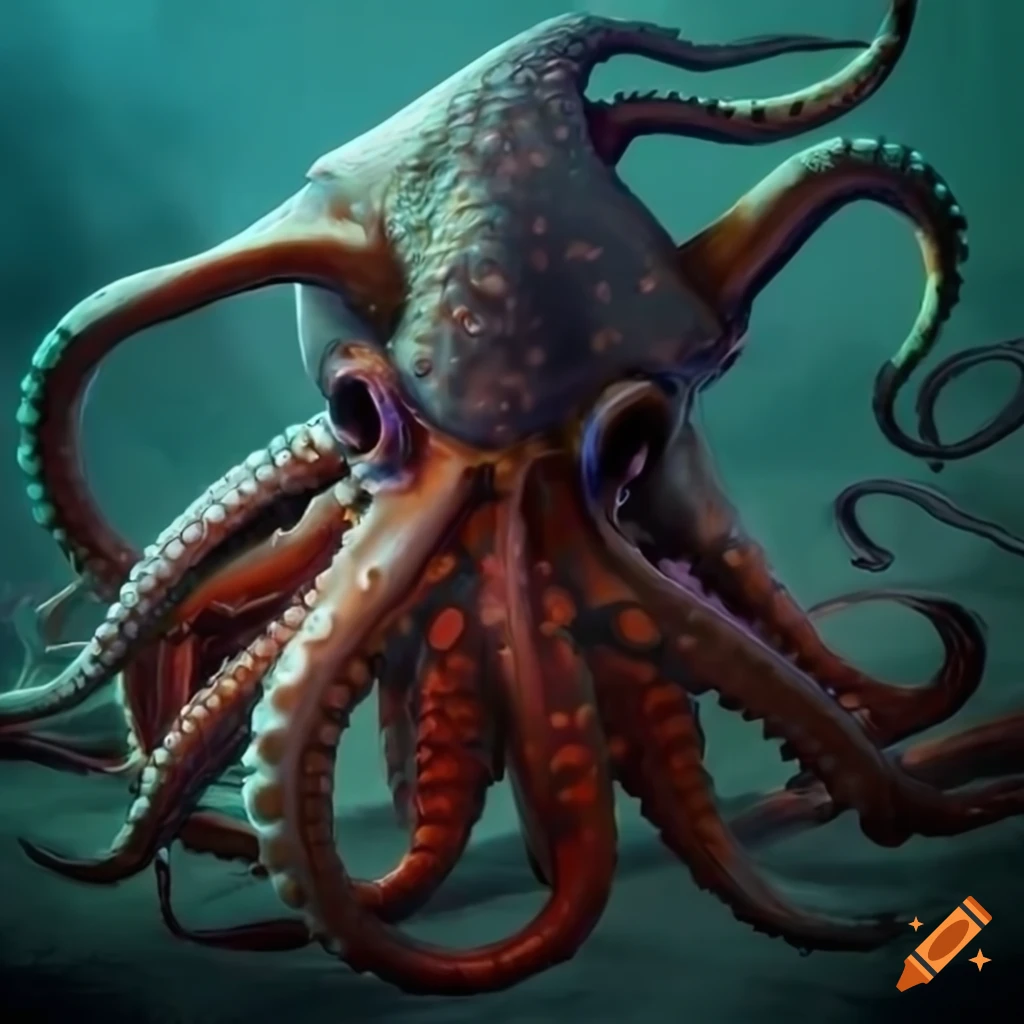 Octopus squid kraken crab fantasy kaiju colossal lobster