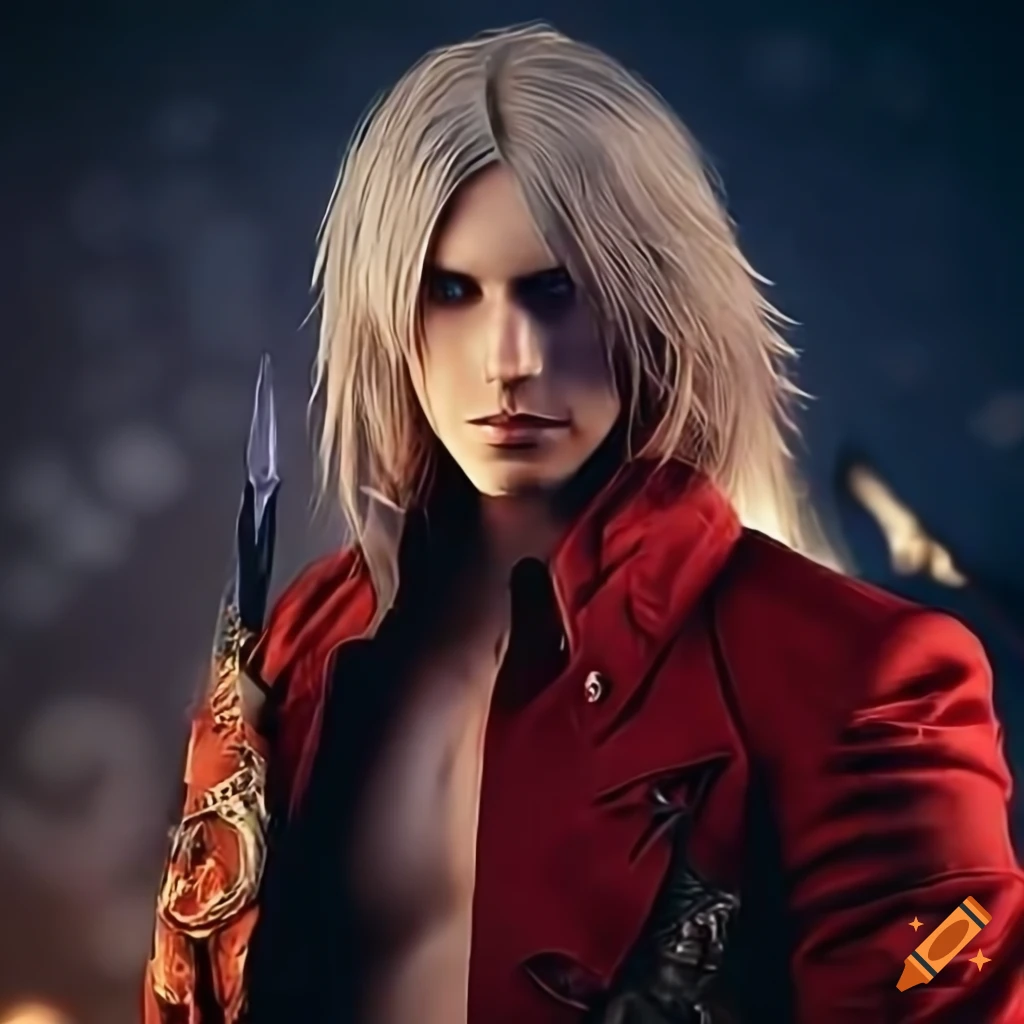 Dante from Devil May Cry 5 and Cloud Strife from Final