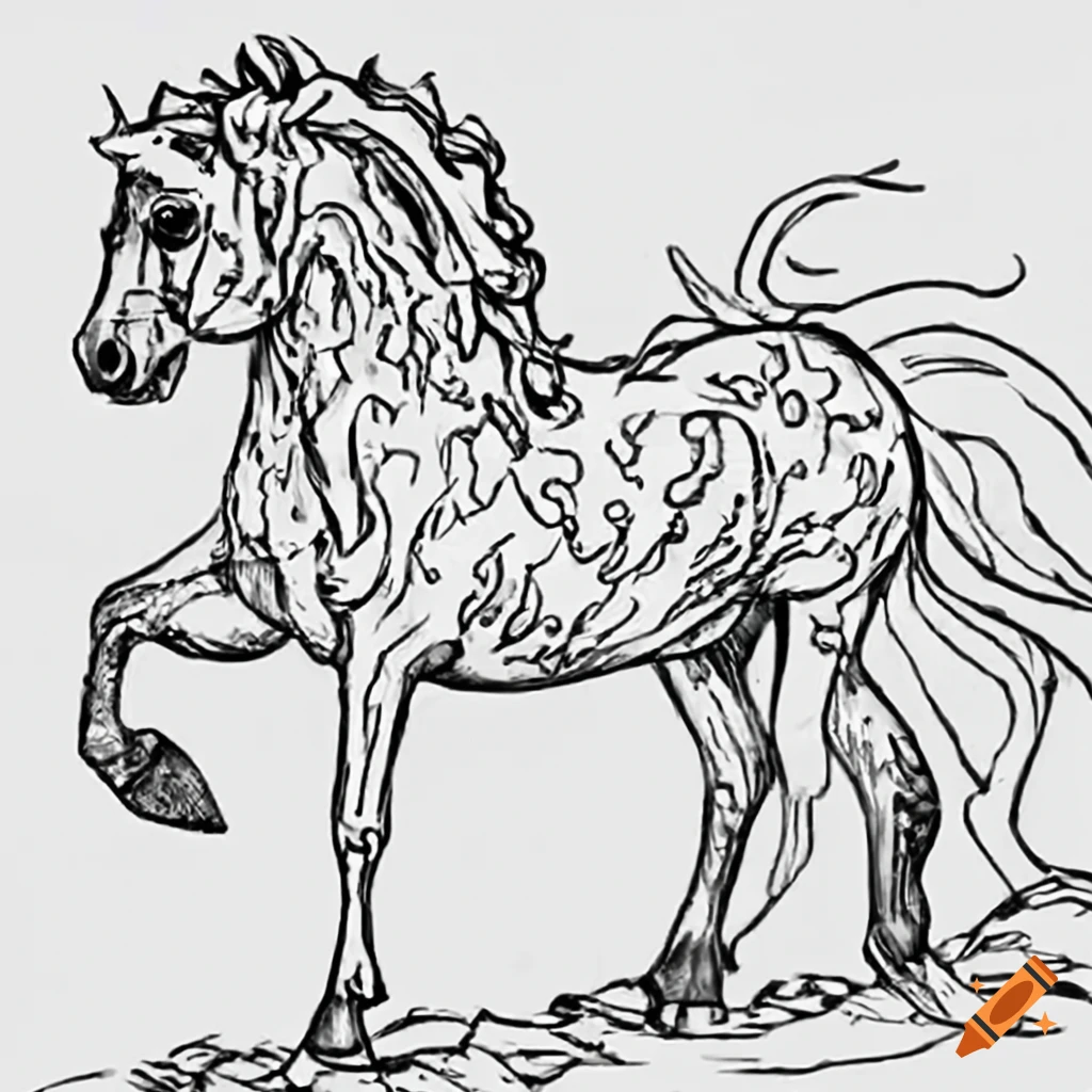 Cavalos - Desenhos Para Colorir