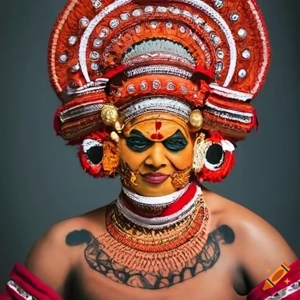 Illustration Of A Theyyam Artist Theyyam Is A Hindu Ritualistic Art In  India Stock Illustration - Download Image Now - iStock