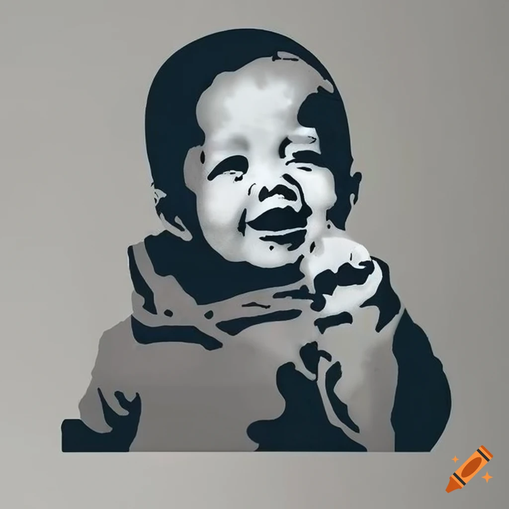 Banksy style stencil