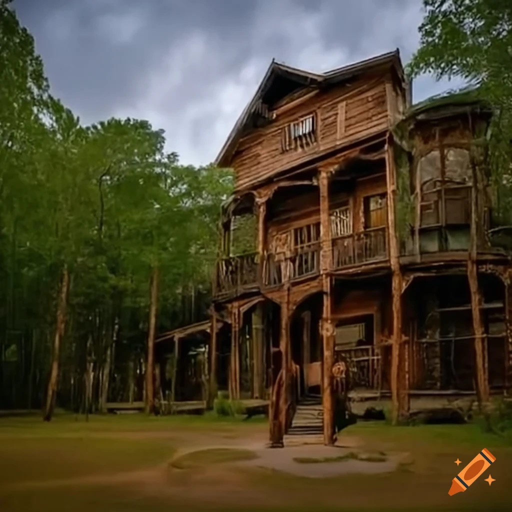 Louisiana hunting lodge on Craiyon