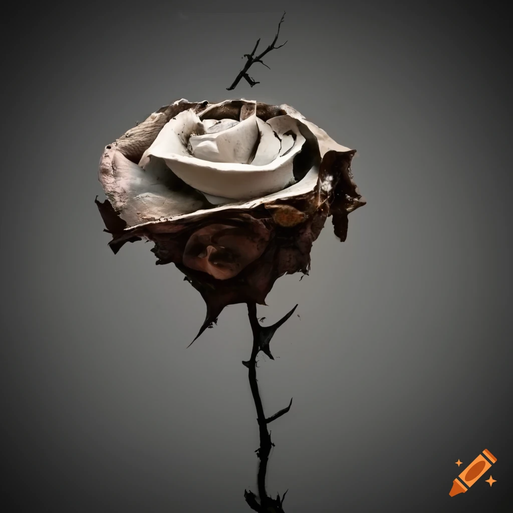 Rose Bush With Thorns Drawing