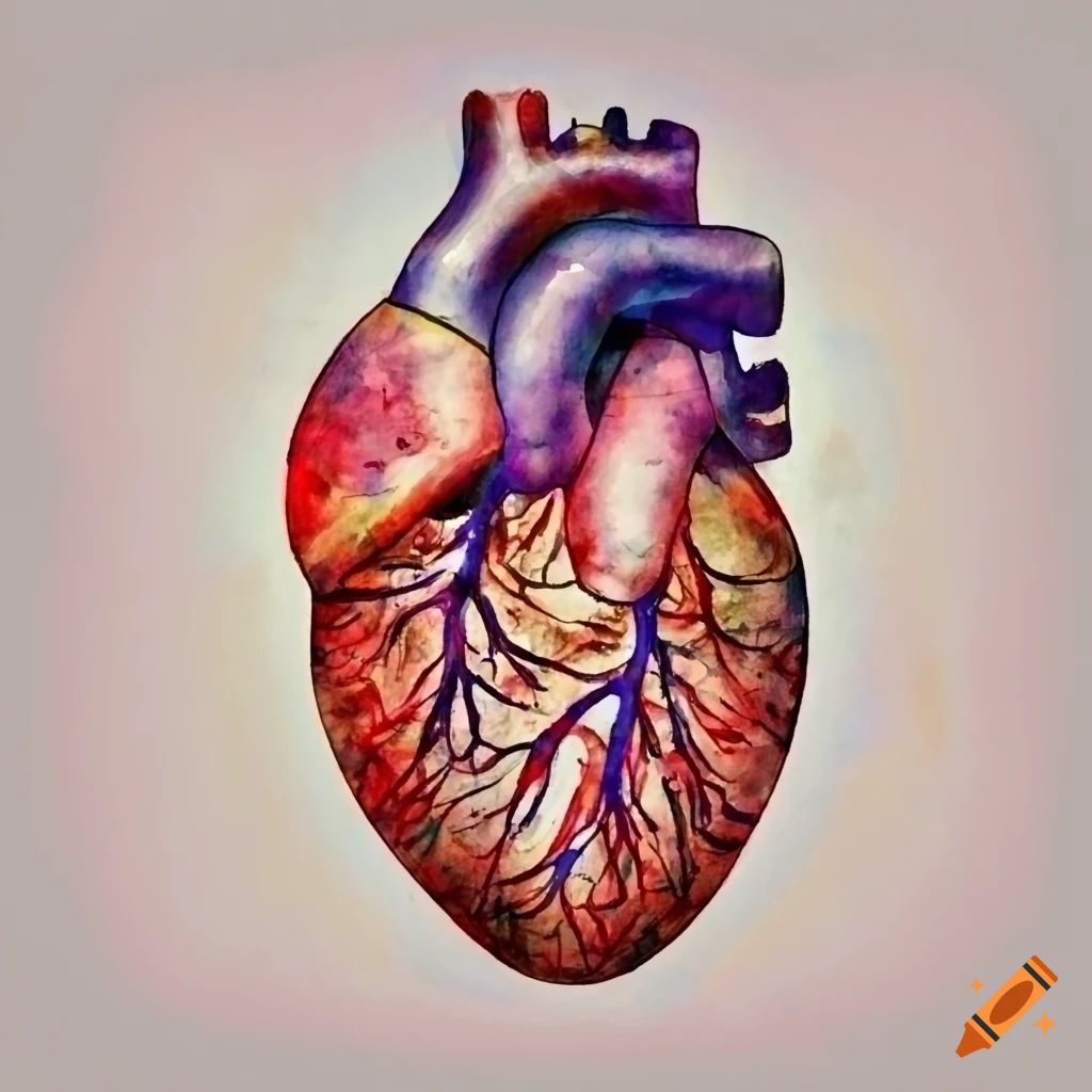 How To Draw Human Heart | Biology drawing, Human drawing, Human heart  drawing