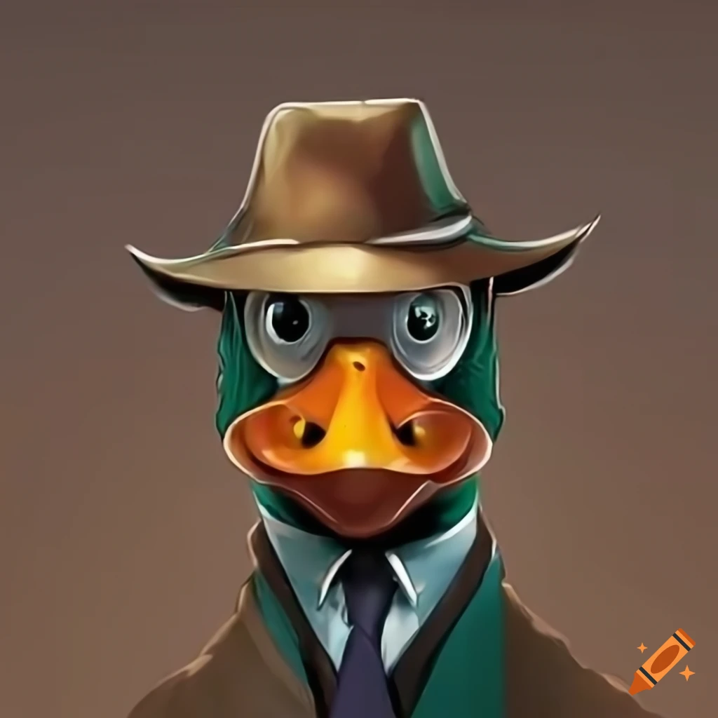 High definition detective duck on Craiyon