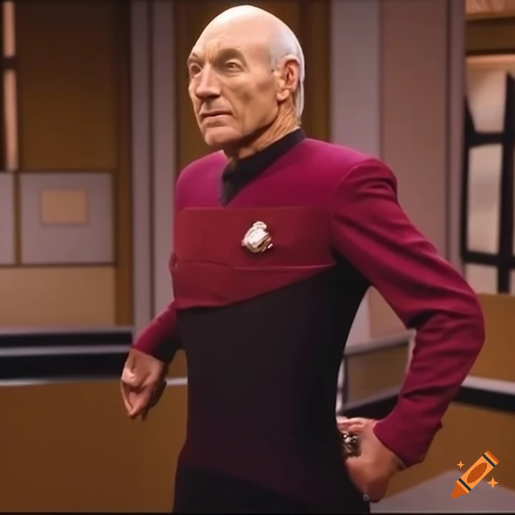 Captain Picard dancing with joy