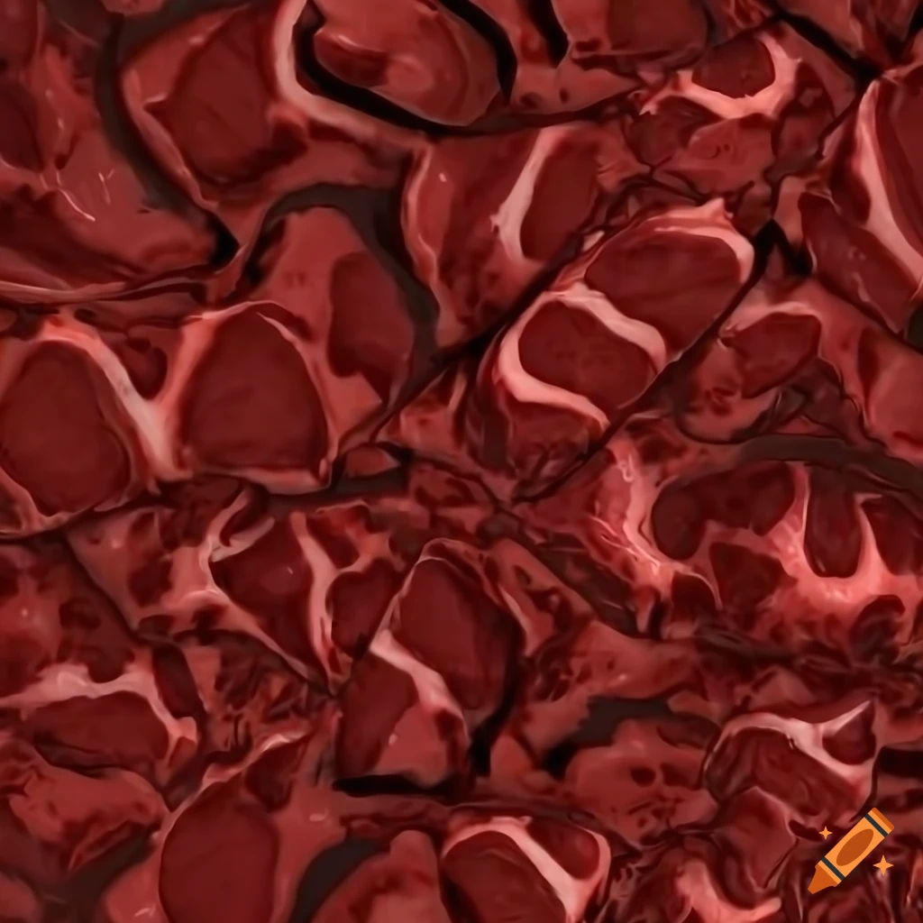Red meat seamless texture on Craiyon
