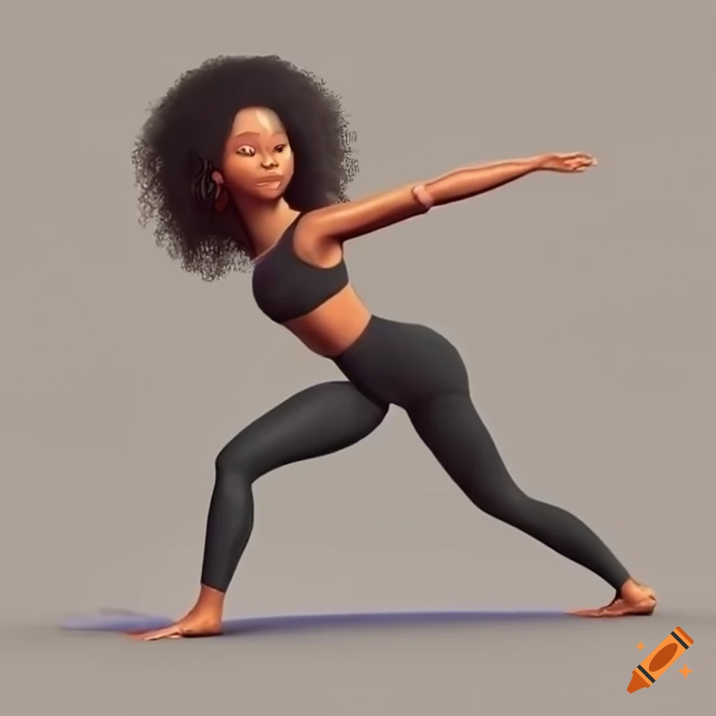 Animated drawing of yoga woman female Vr... | Stock Video | Pond5