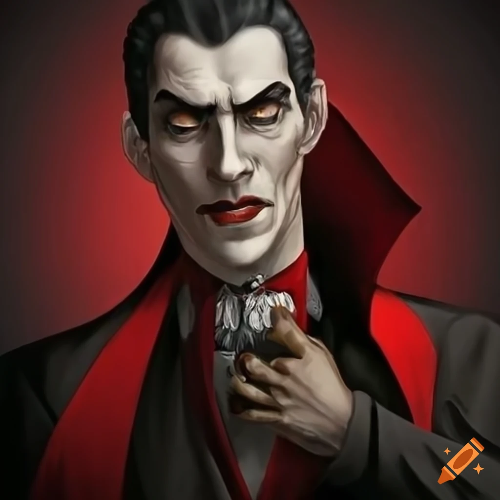 Handsome portrait of dracula