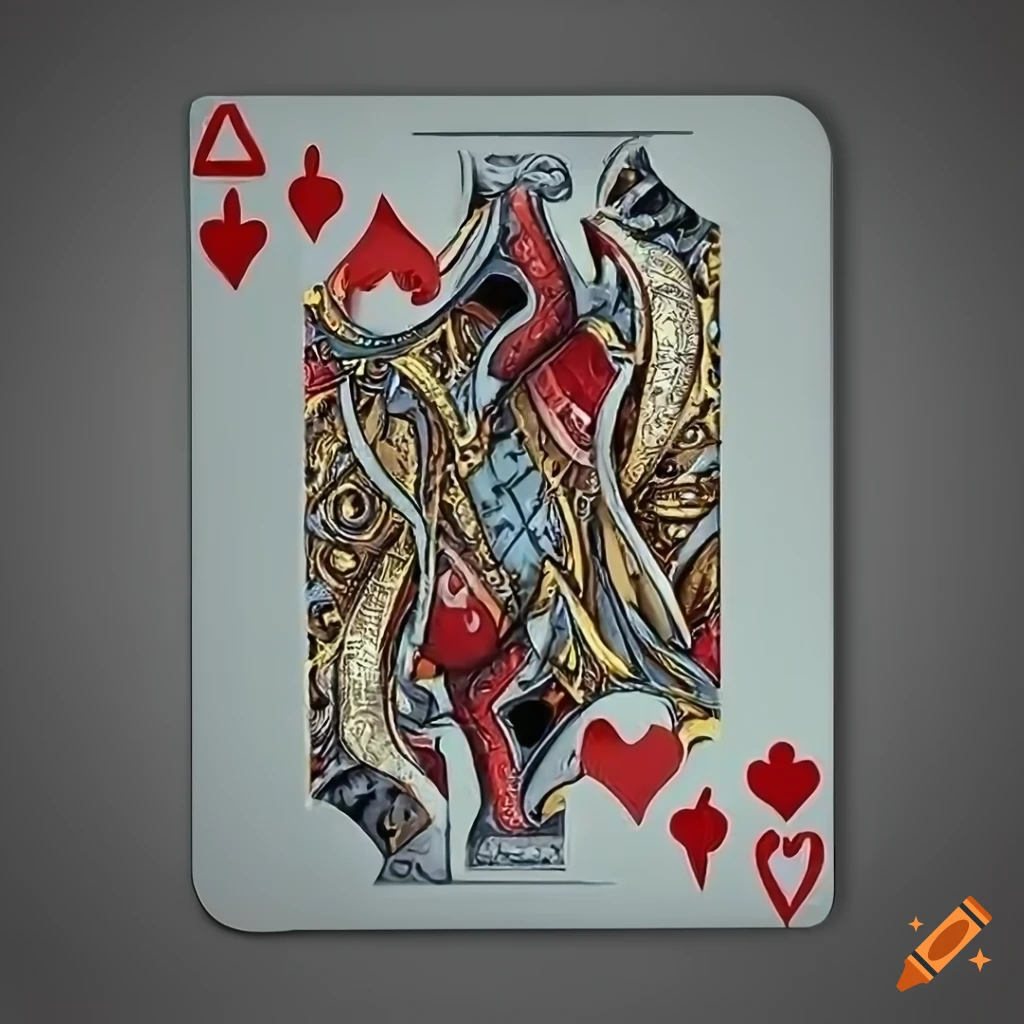 simple king of hearts card