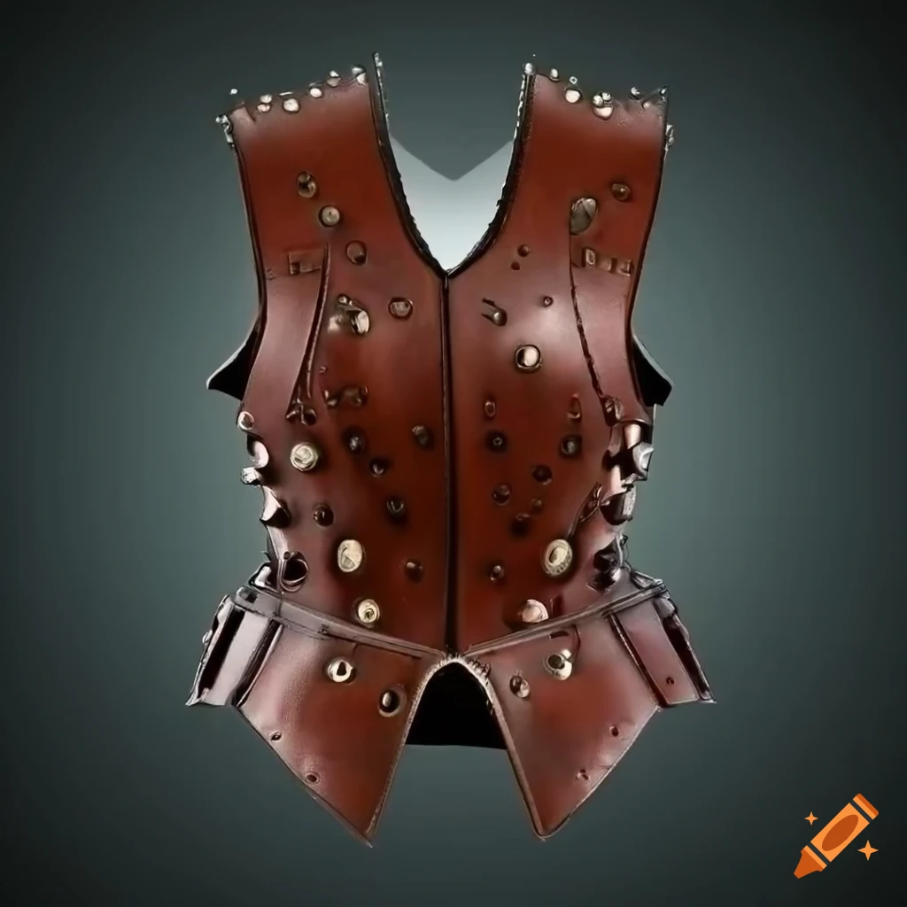 Sun themed studded leather armor, dungeons and dragons on Craiyon