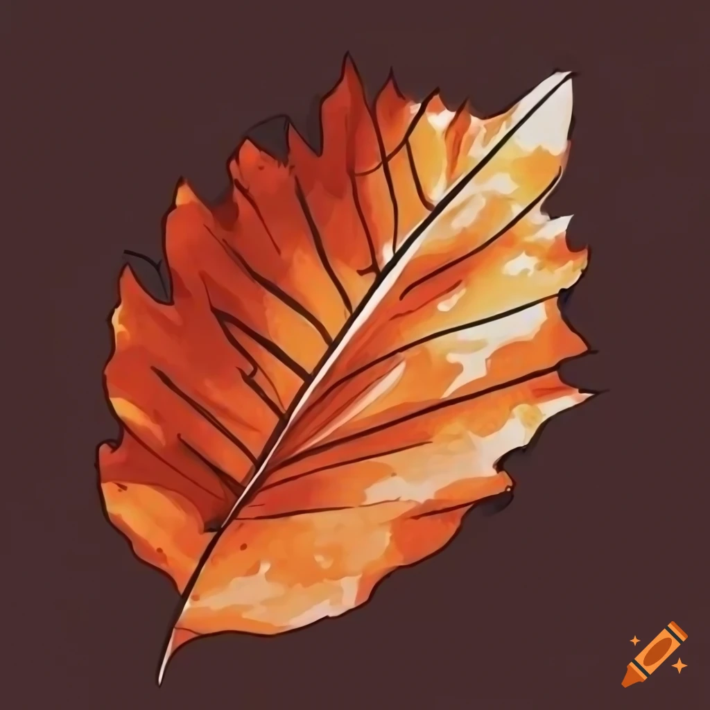 Set of vector drawings with acrylic paints. Collection of autumn leaves  3626882 Vector Art at Vecteezy