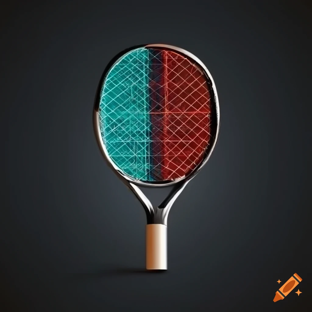 A sleek and modern logo for a racquet sports club