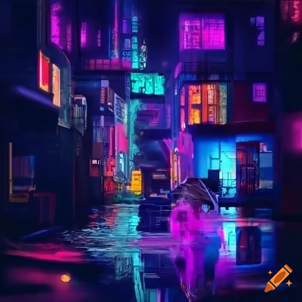 anime, cyberpunk, wallpaper, futuristic city, rain