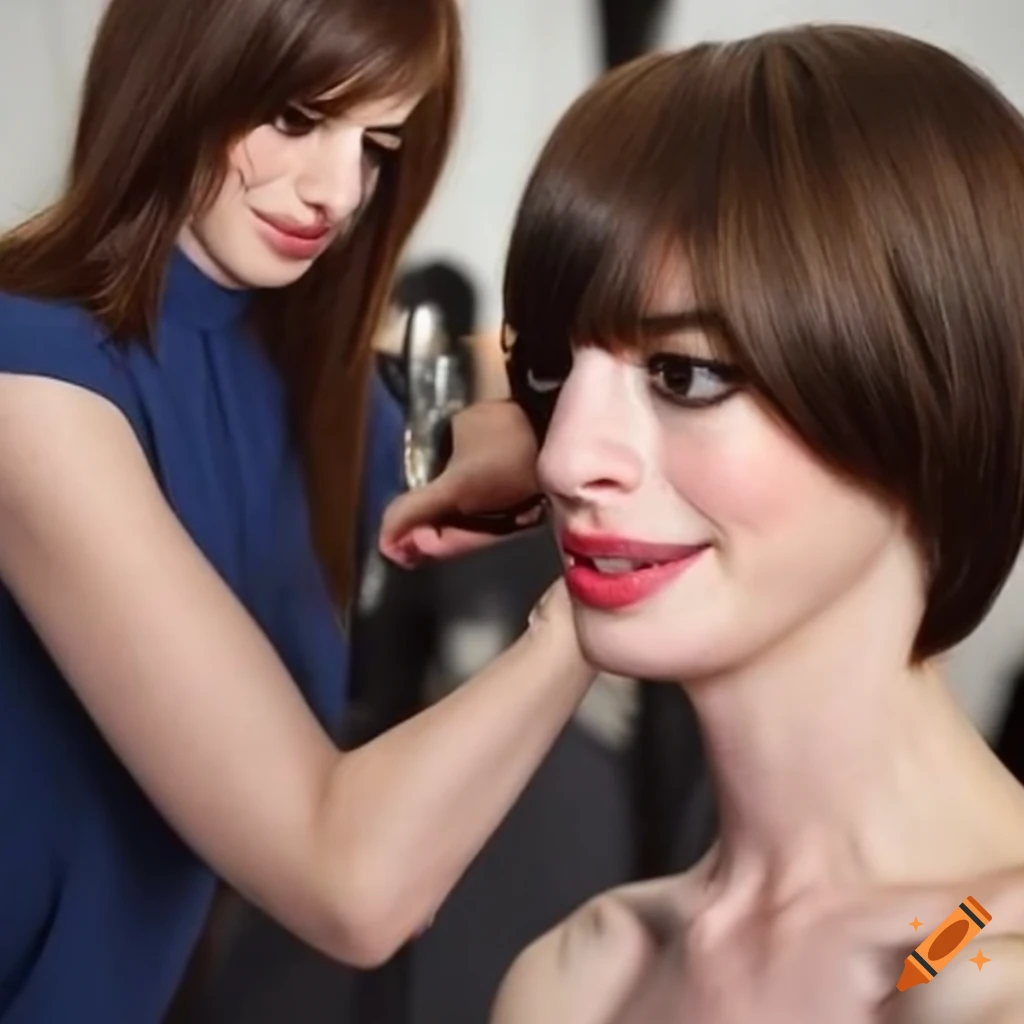 Anne Hathaway gets a new boyish hairstyle