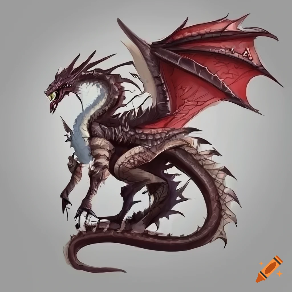 Full body dragon concept design