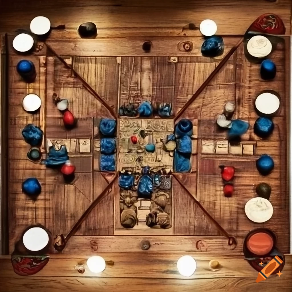 Table top game board pieces party characters dungeons & dragons