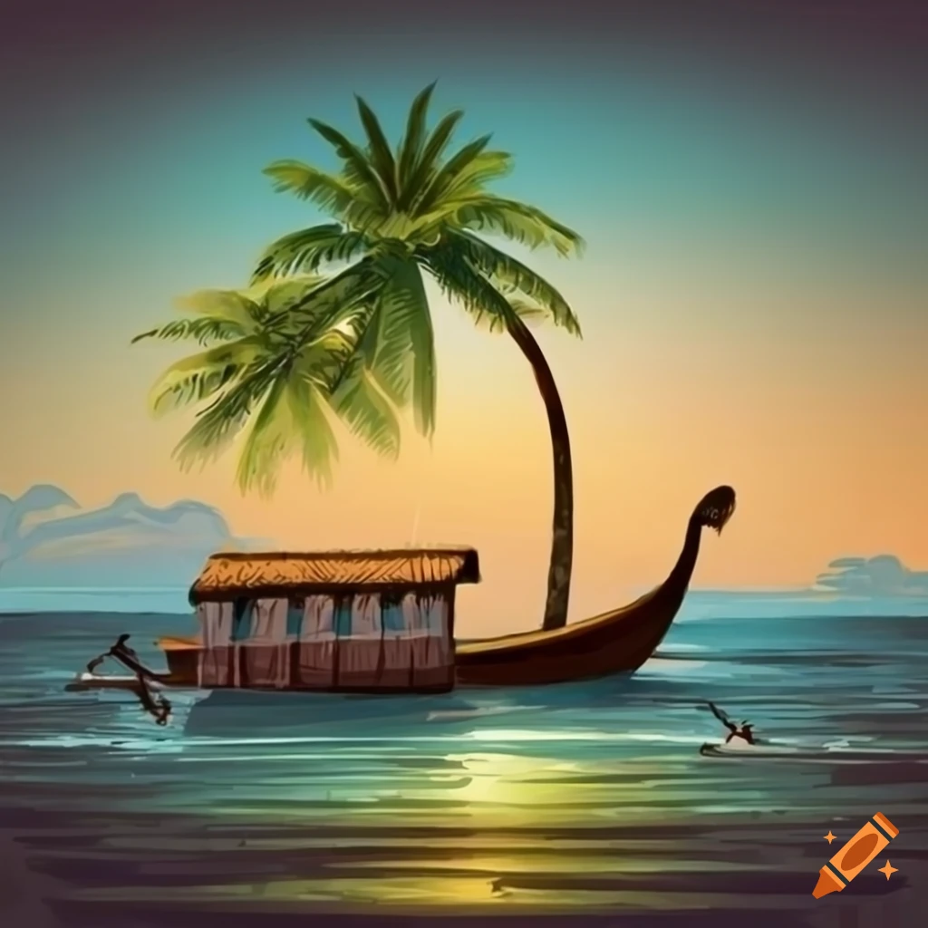Euclidean Landscape Sunset Arecaceae, Coconut tree beach at sunset, beach,  tree Branch, orange png | PNGWing
