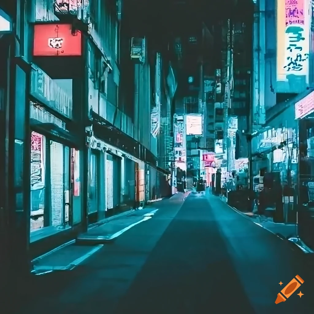 prompthunt: cyberpunk street view, film still from japanese