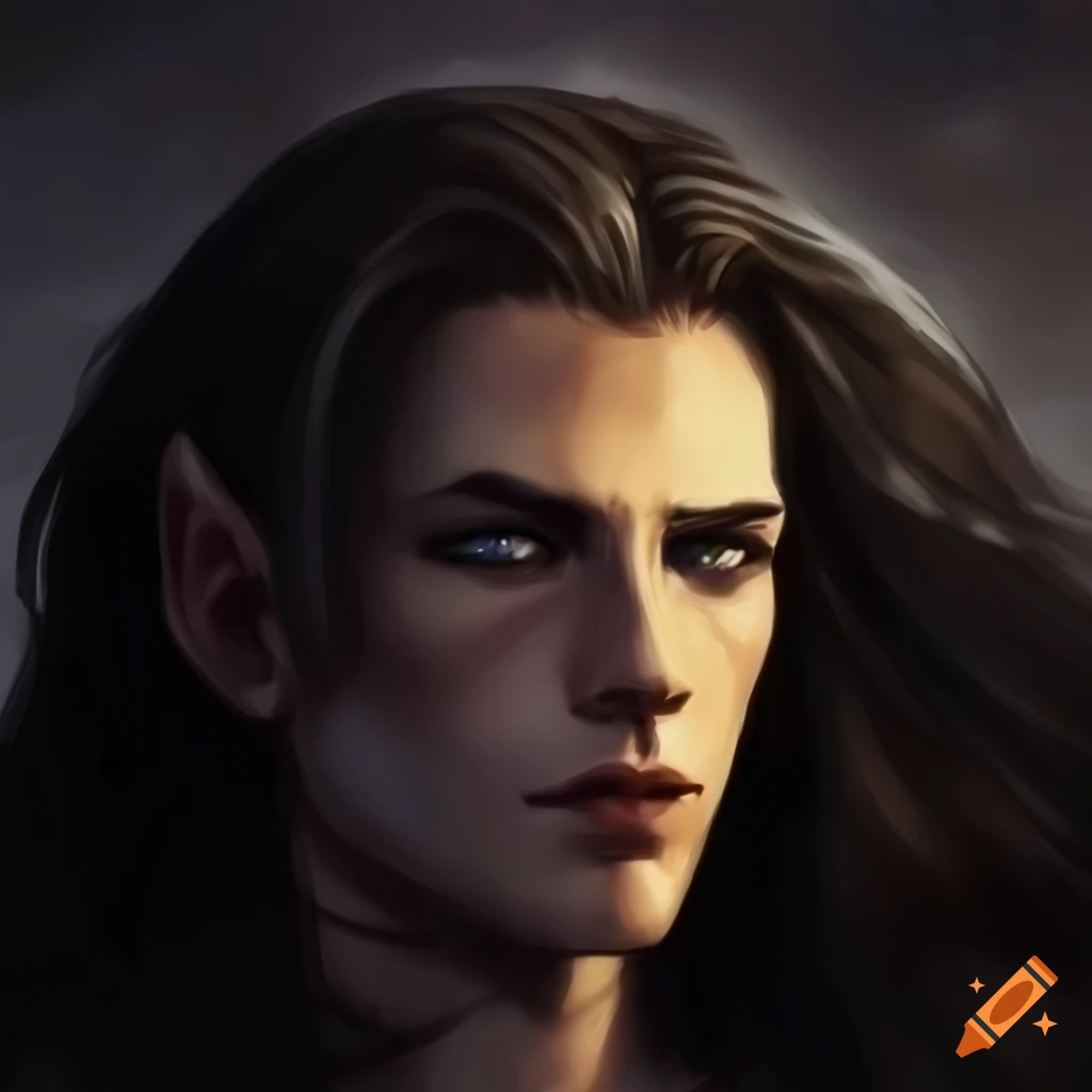 A handsome majestic elven king