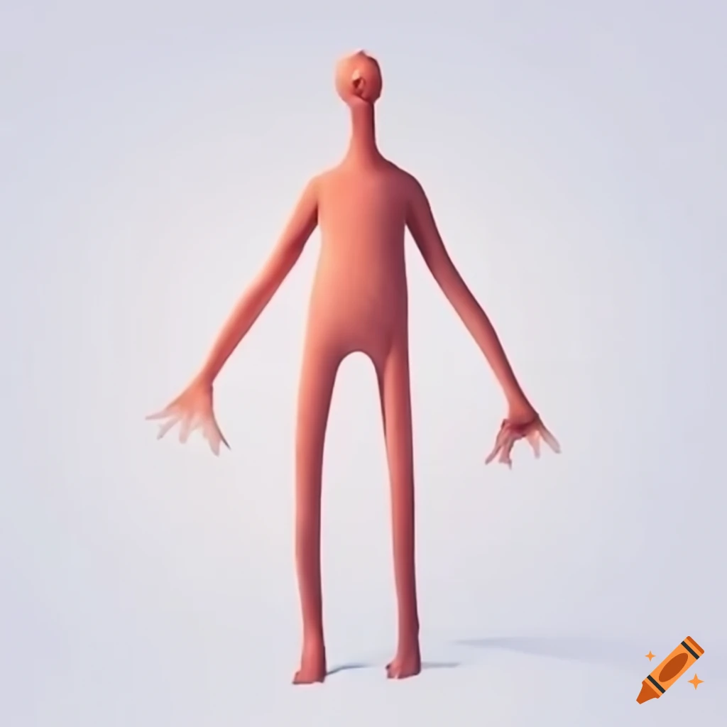 An elongated-human who has stretchy, rubber-like abilities.  Full-Length-Picture on Craiyon, image size:1024x1024
