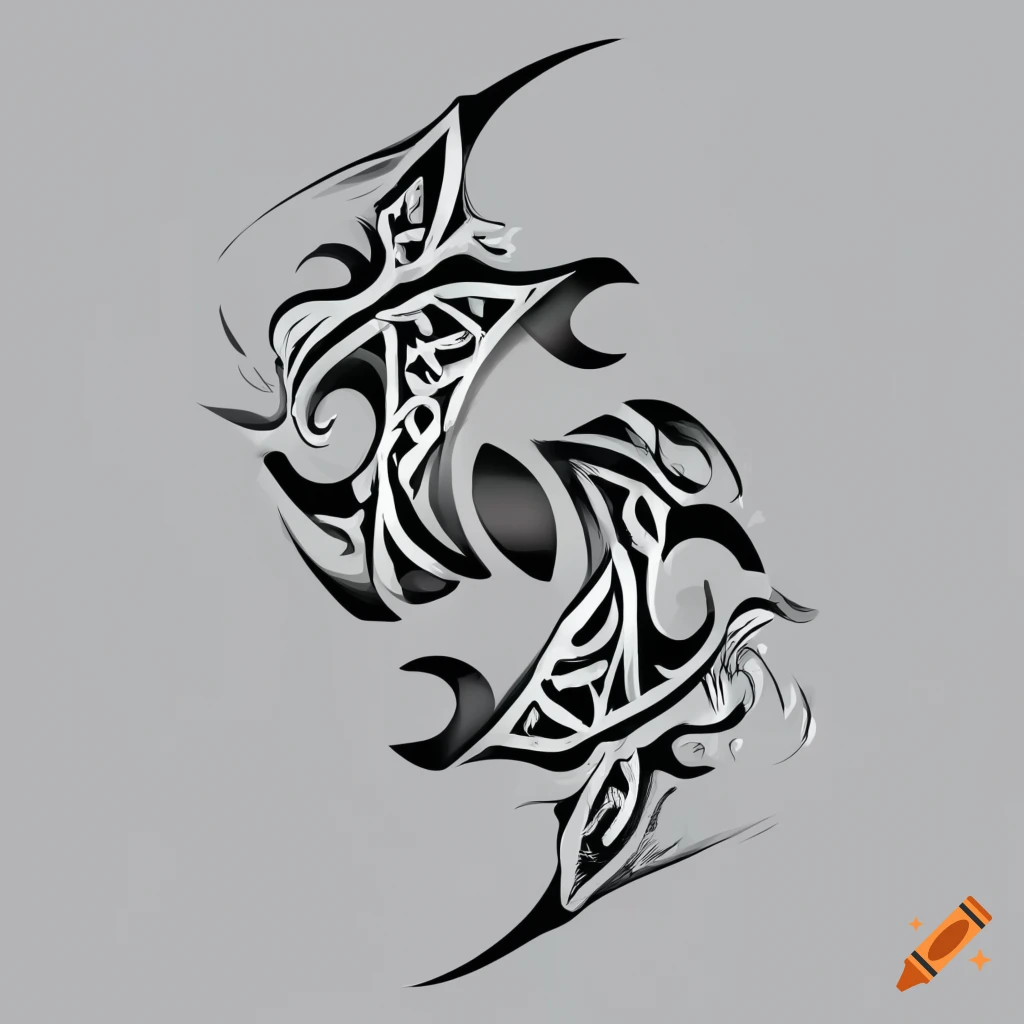 Tribal Tattoo Design Elements . Vector illustration 21156668 Vector Art at  Vecteezy