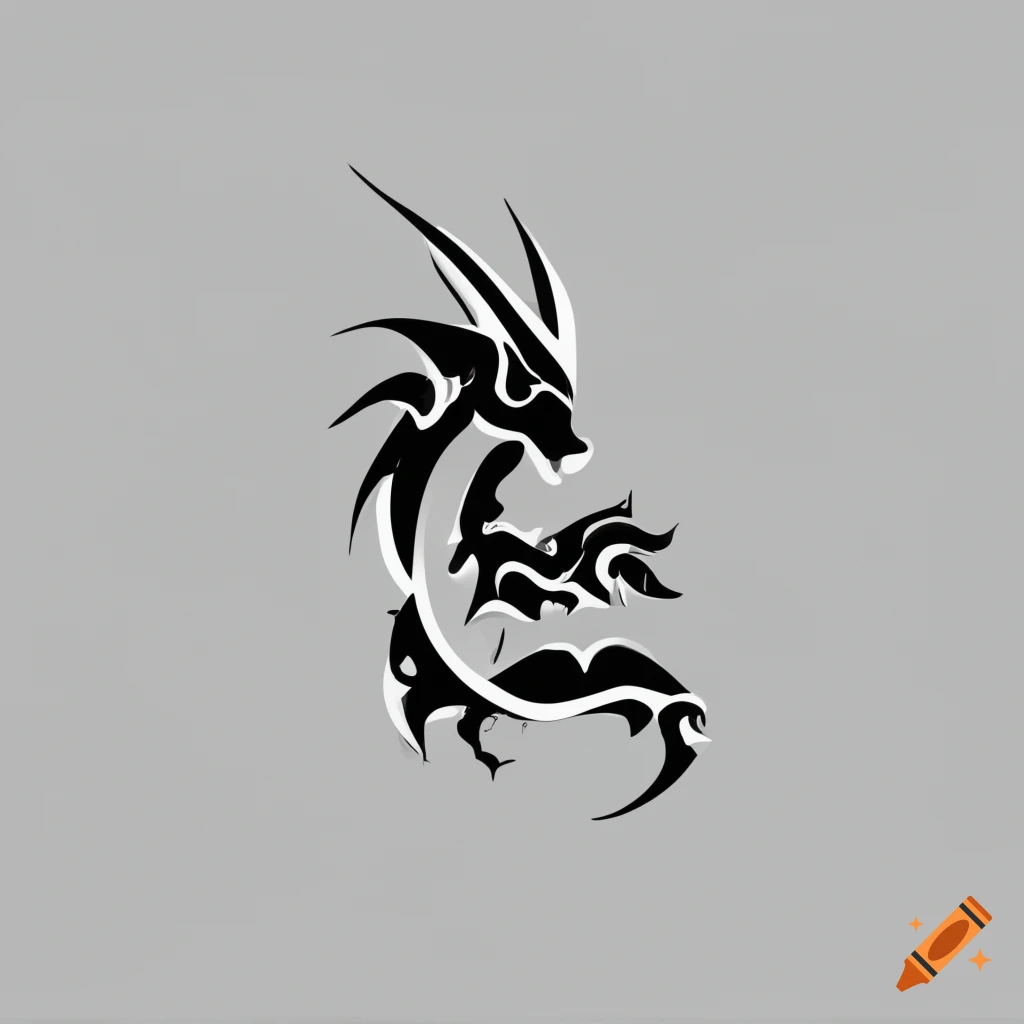 Simple dragon tattoos Stock Vector by ©rorius 4487182