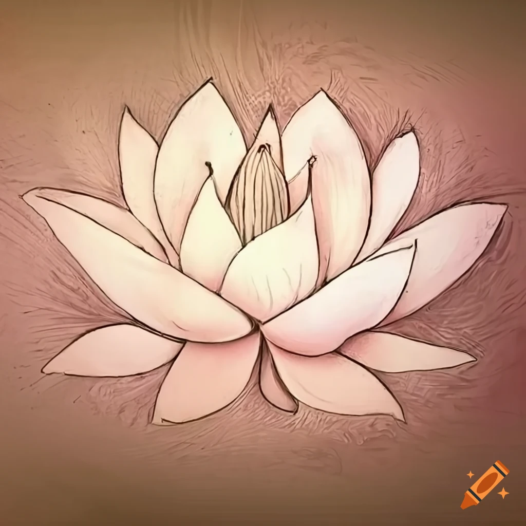 How To Make A Lotus Drawing Easy |How to Draw a Lotus Flower step by step # drawing #art #easydrawing - YouTube
