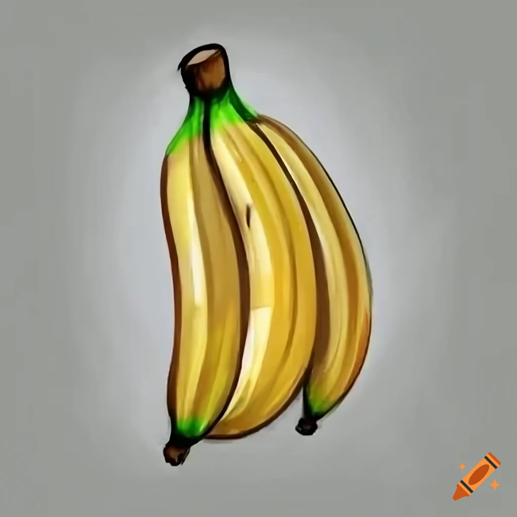 Banana in colour pencil by ChristelCandyy on DeviantArt