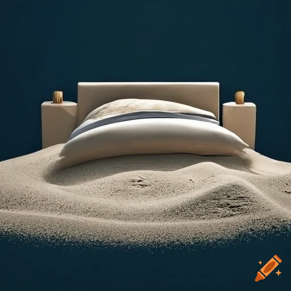 Bed made of sand