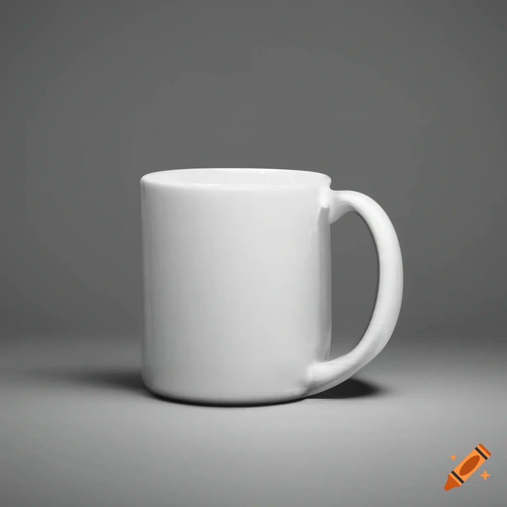 a blank white coffee cup mug mockup