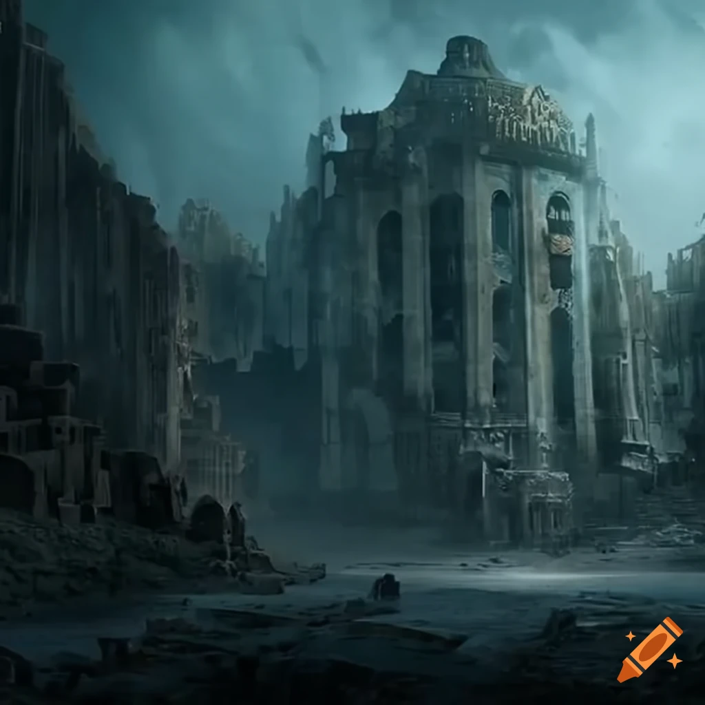 Ancient abandoned alien city