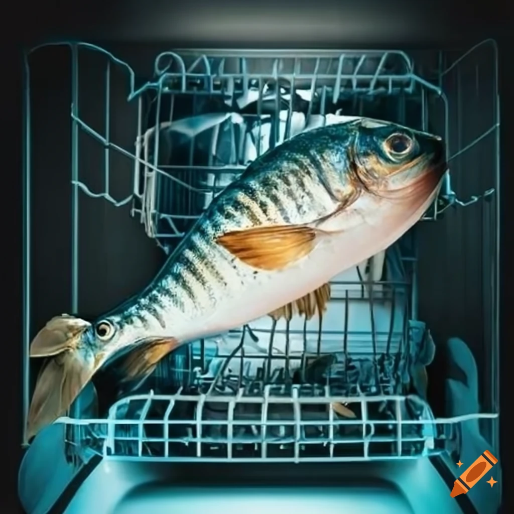 Make an image of someone appalled at the idea of cooking fish in a