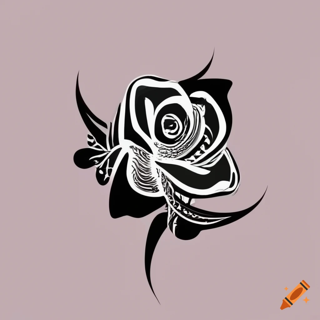Tattoo Black rose flower stickers waterproof cover lasting disposable –  SwingDesignStudio