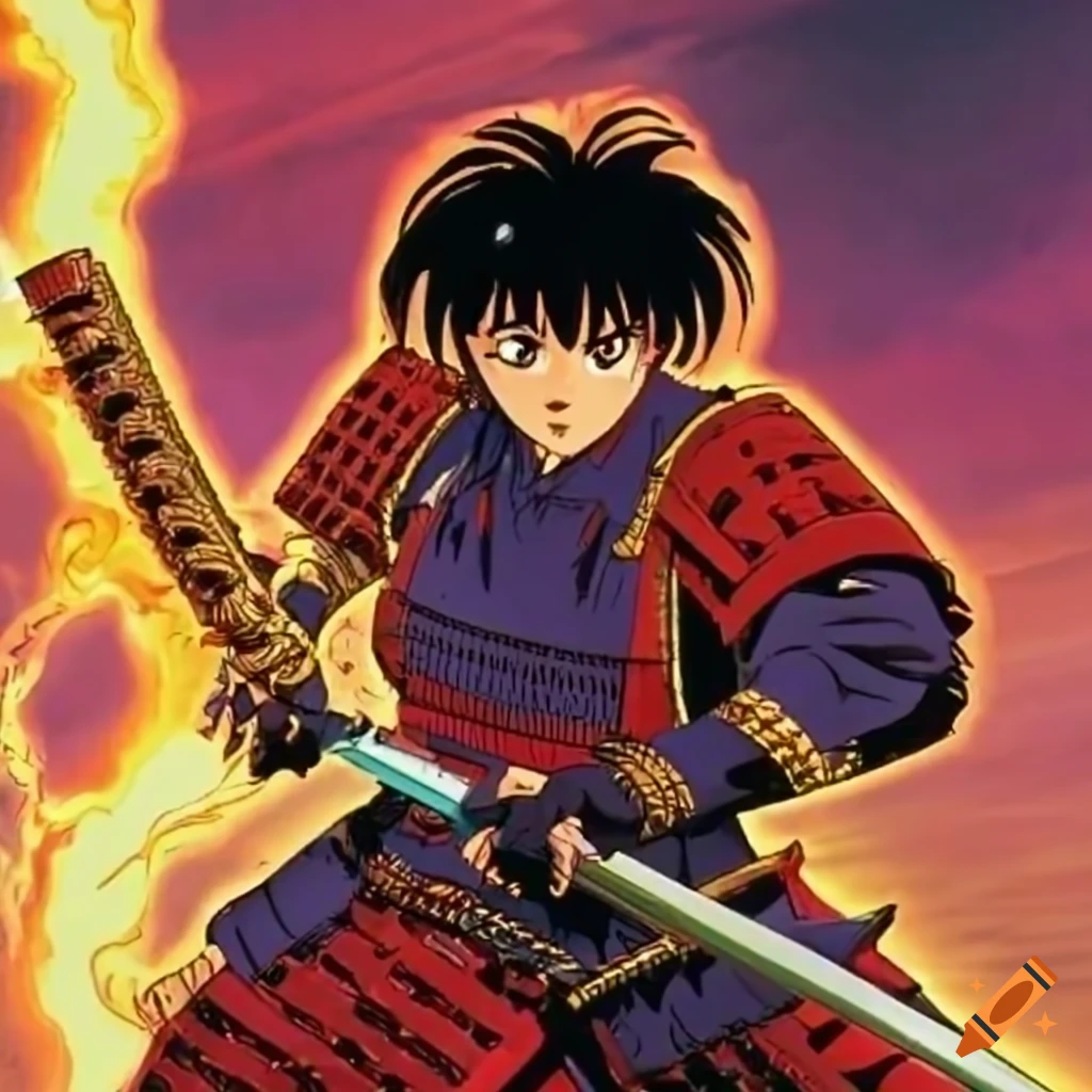 HD desktop wallpaper: Anime, Flame, Evil, Sword, Original download free  picture #906095