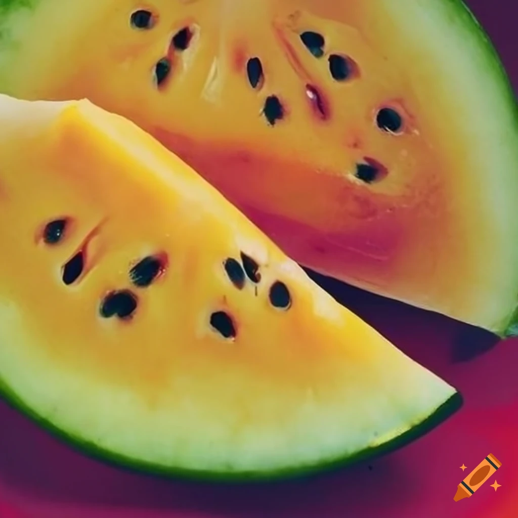 Watermelon yellow inside very closely on Craiyon