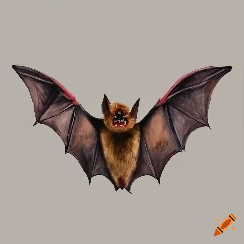 Realistic Bat Drawing PNG, Vector, PSD, and Clipart With Transparent  Background for Free Download | Pngtree