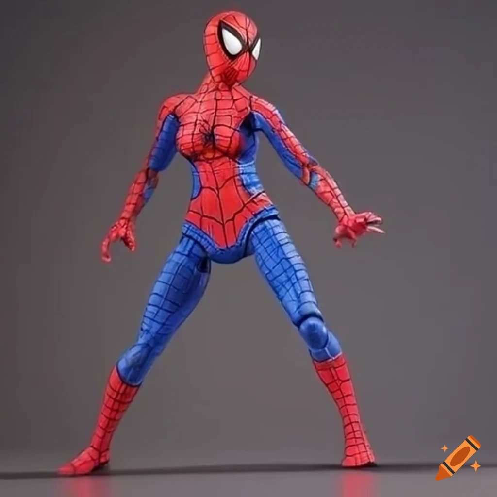 Spider girl action figure with a costume similar to sam raimi's
