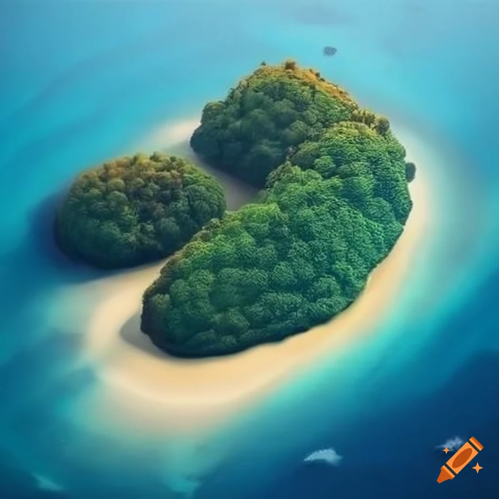 Island (basic land island) on Craiyon