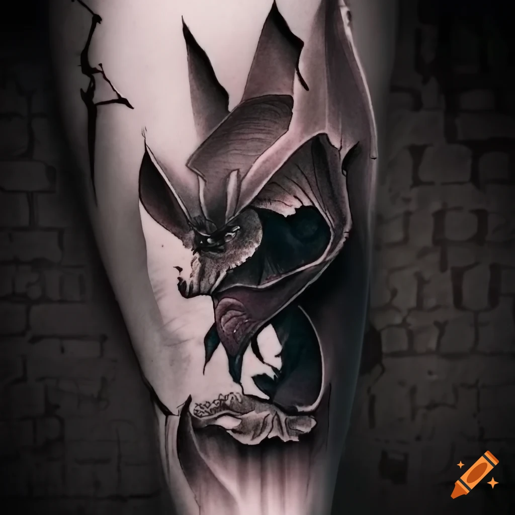 Bat wings around the knee by @hassountattoo 🦇 #blackrabbittattoo  #richmondvirginia #tattoo | Instagram