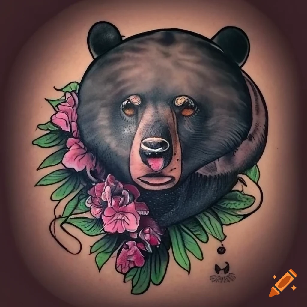 Grizzly Bear Head (first tattoo) by Lauren Busiere @Tower Classic  Tattooing. St. Louis MO : r/tattoos