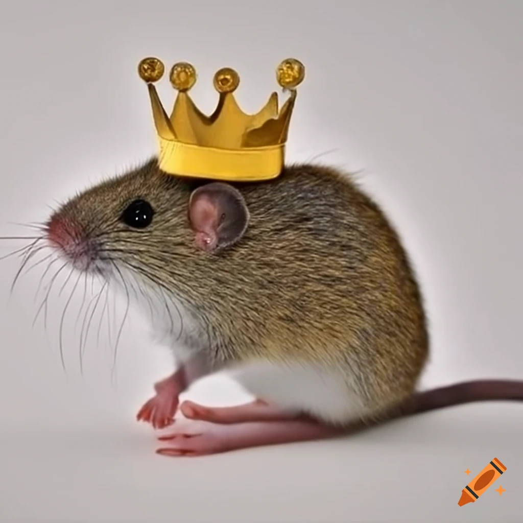 Field mouse with a crown