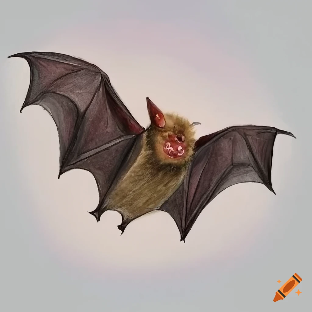 How to draw Flying Bat - YouTube