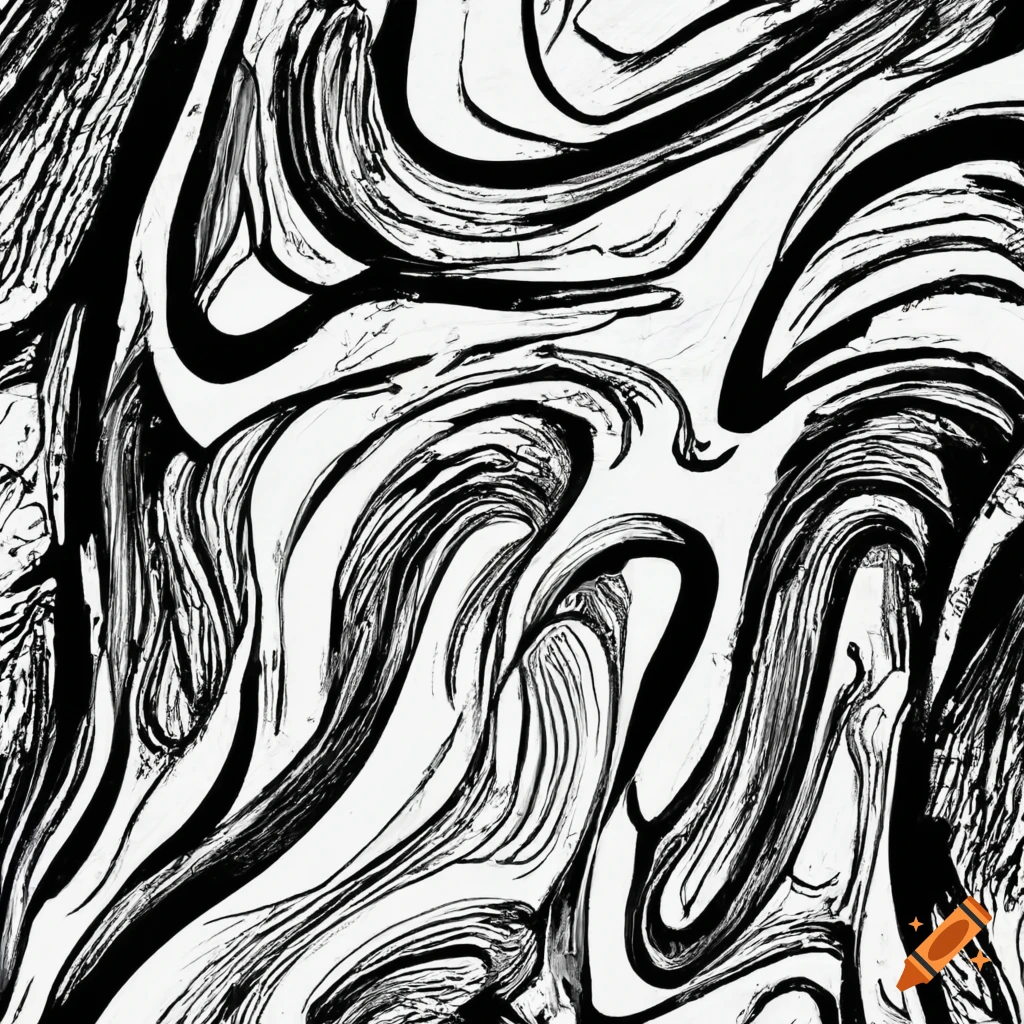 Abstract cubist wild textured enthusiasm