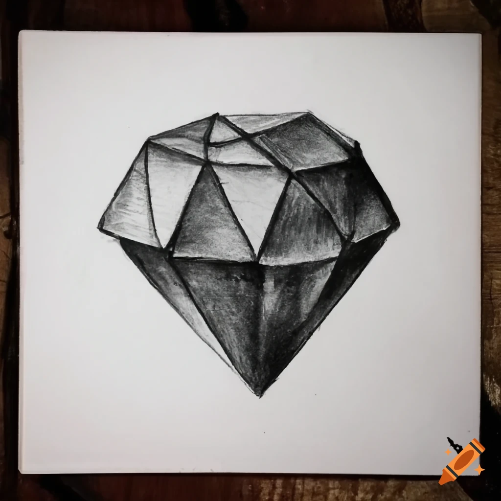 How to Draw a Diamond - YouTube