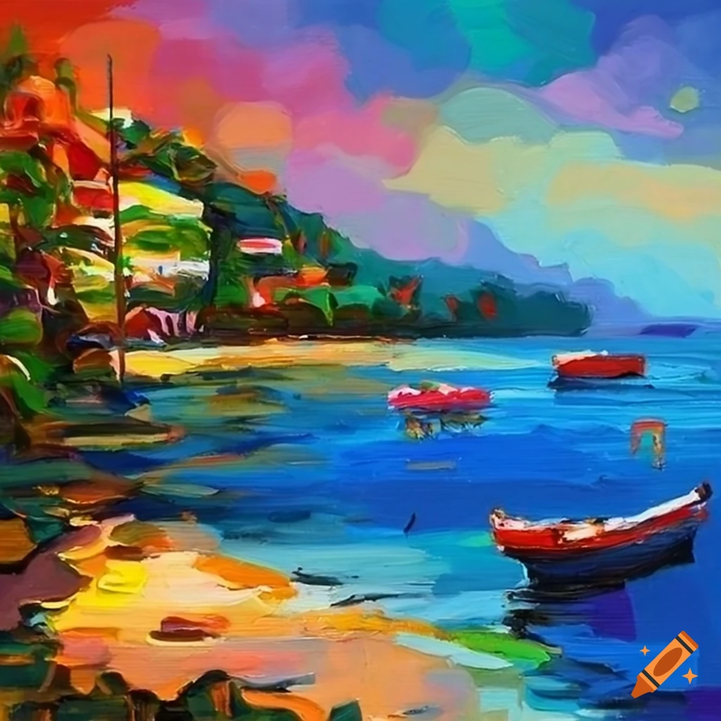Acapulco landscape painting