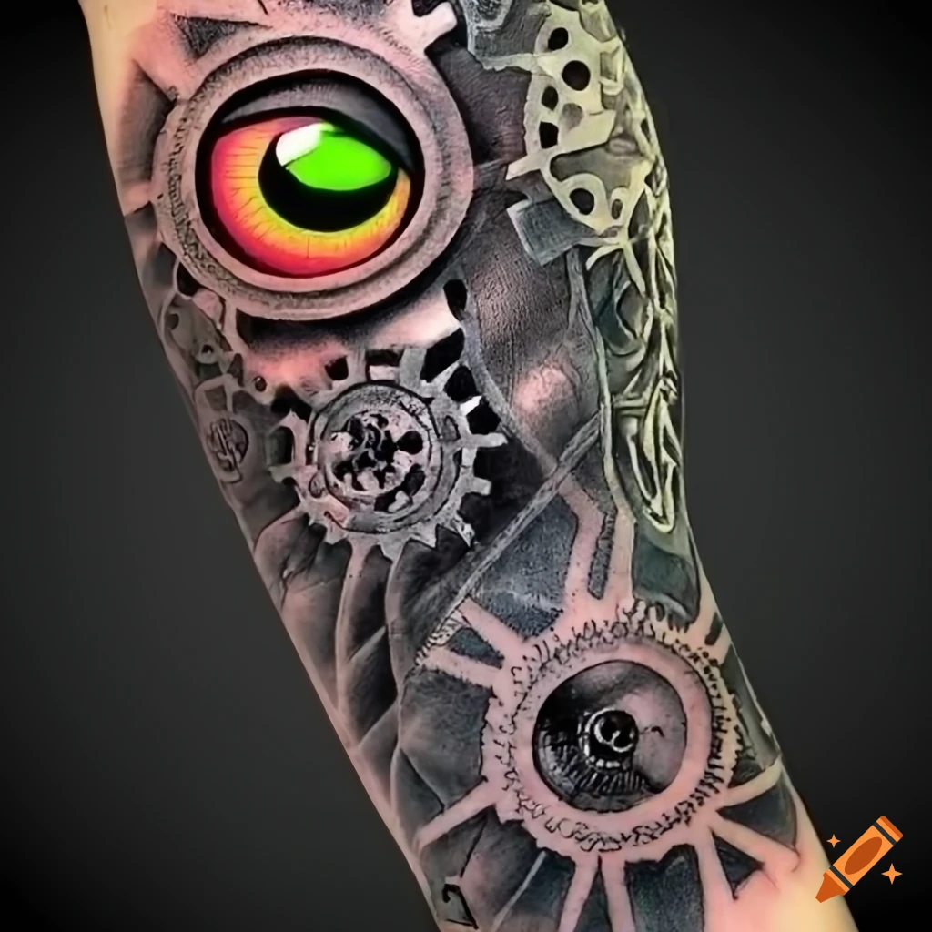 Buy Mechanical arm tattoo Hand tattoo Arm Temporary Tattoo, Cyberpunk style  Extra Temporary Tattoo Black tattoo Body Stickers for Man Women (2+?  Sheets) Online at desertcartINDIA